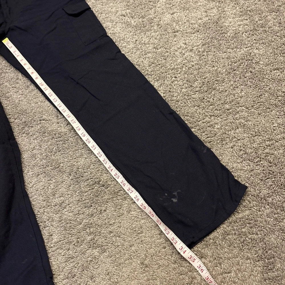 Carhartt FR 34x34 FLAME RESISTANT Navy Blue Cargo Work Pants 344-20 Rare FR